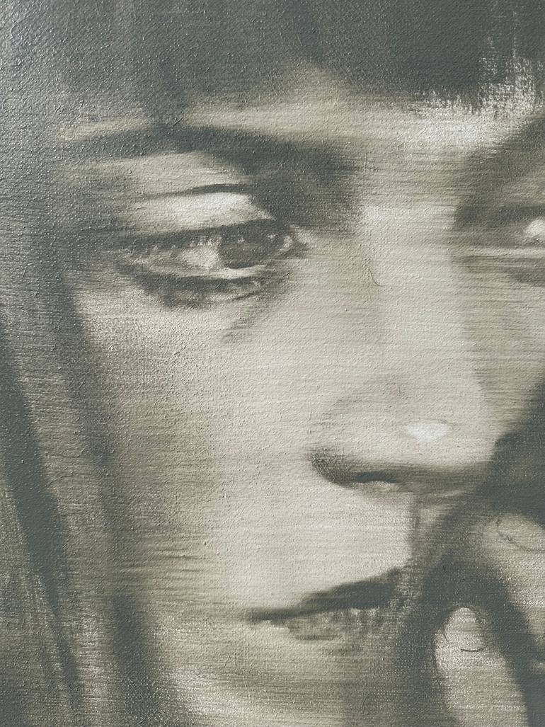 Original Figurative Women Painting by Janos Huszti