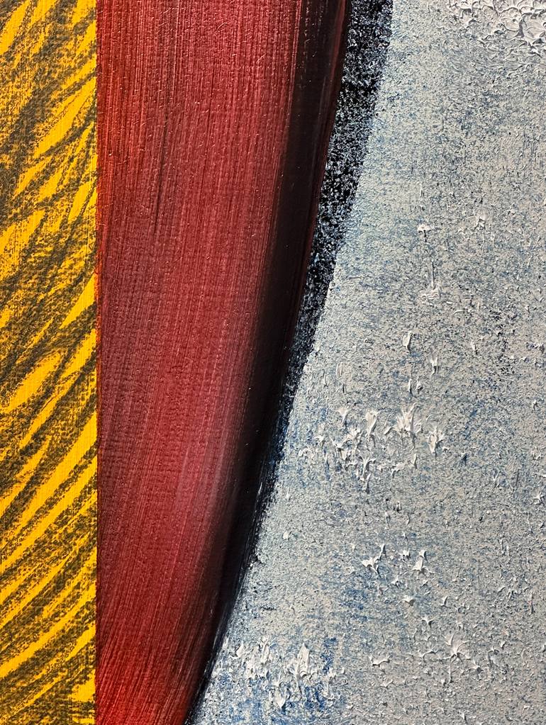 Original Abstract Painting by Janos Huszti