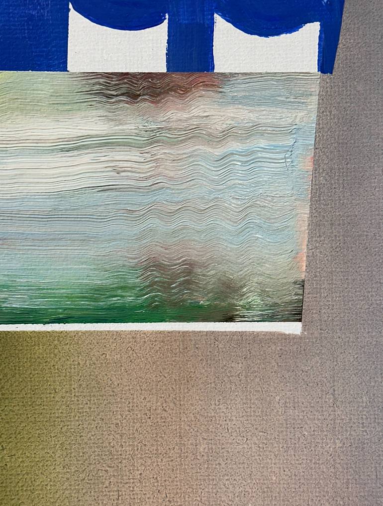 Original Abstract Painting by Janos Huszti