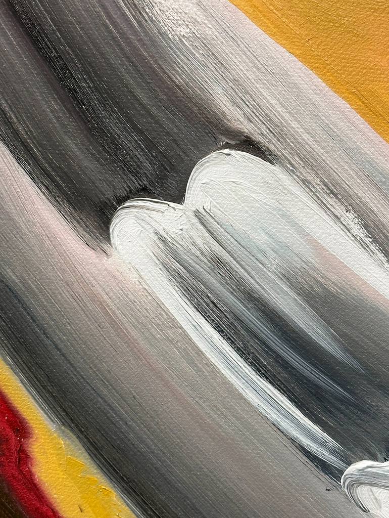 Original Abstract Painting by Janos Huszti