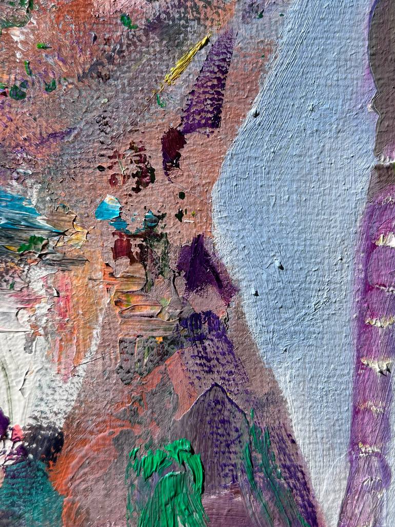 Original Conceptual People Painting by Janos Huszti