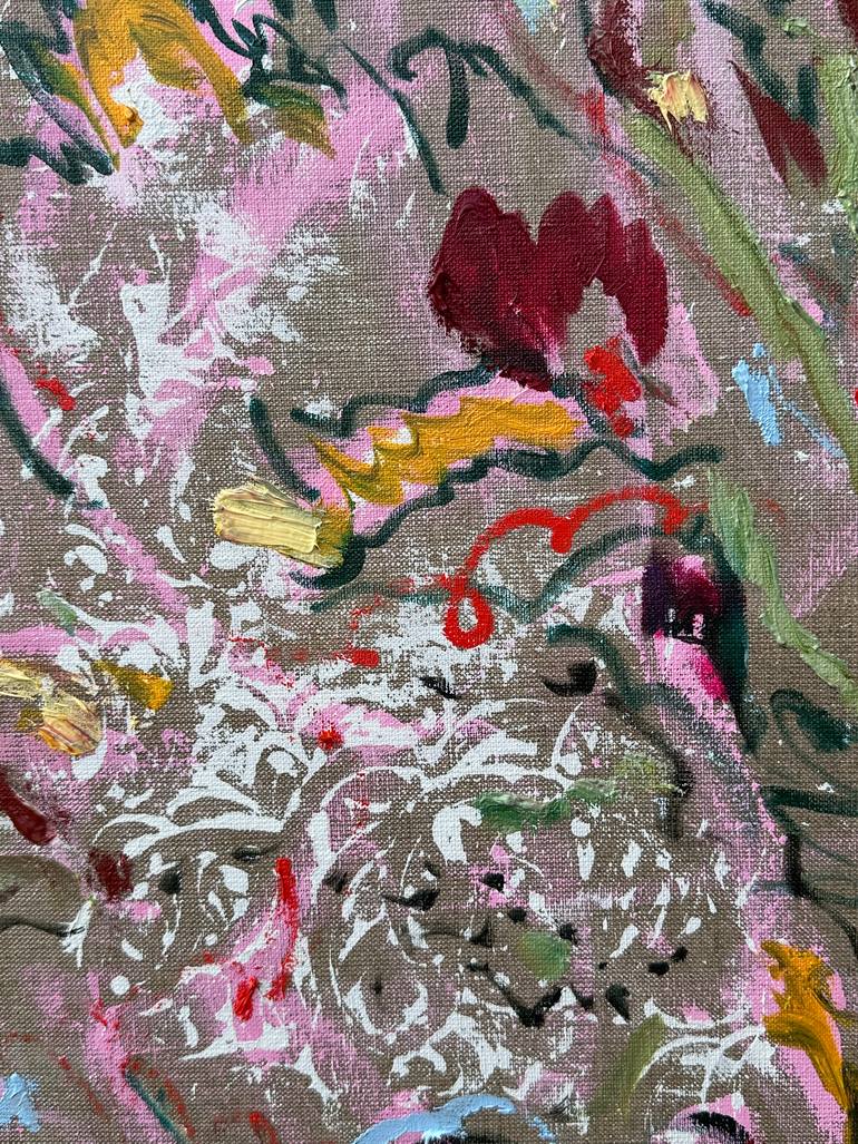 Original Color Field Painting Botanic Painting by Janos Huszti