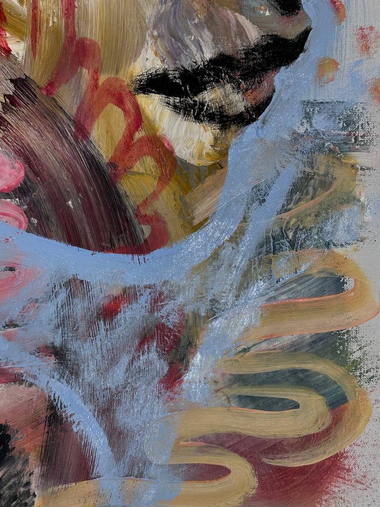 Original Conceptual People Painting by Janos Huszti