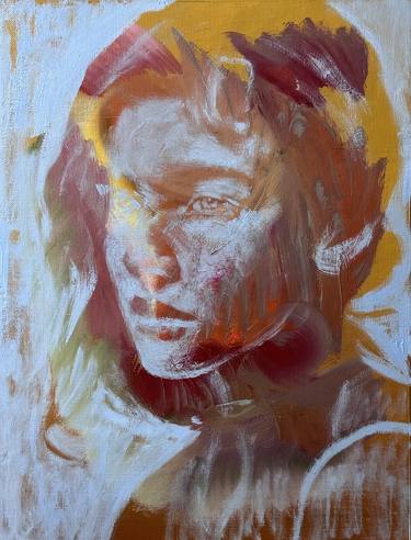 Original Conceptual Women Paintings by János Huszti