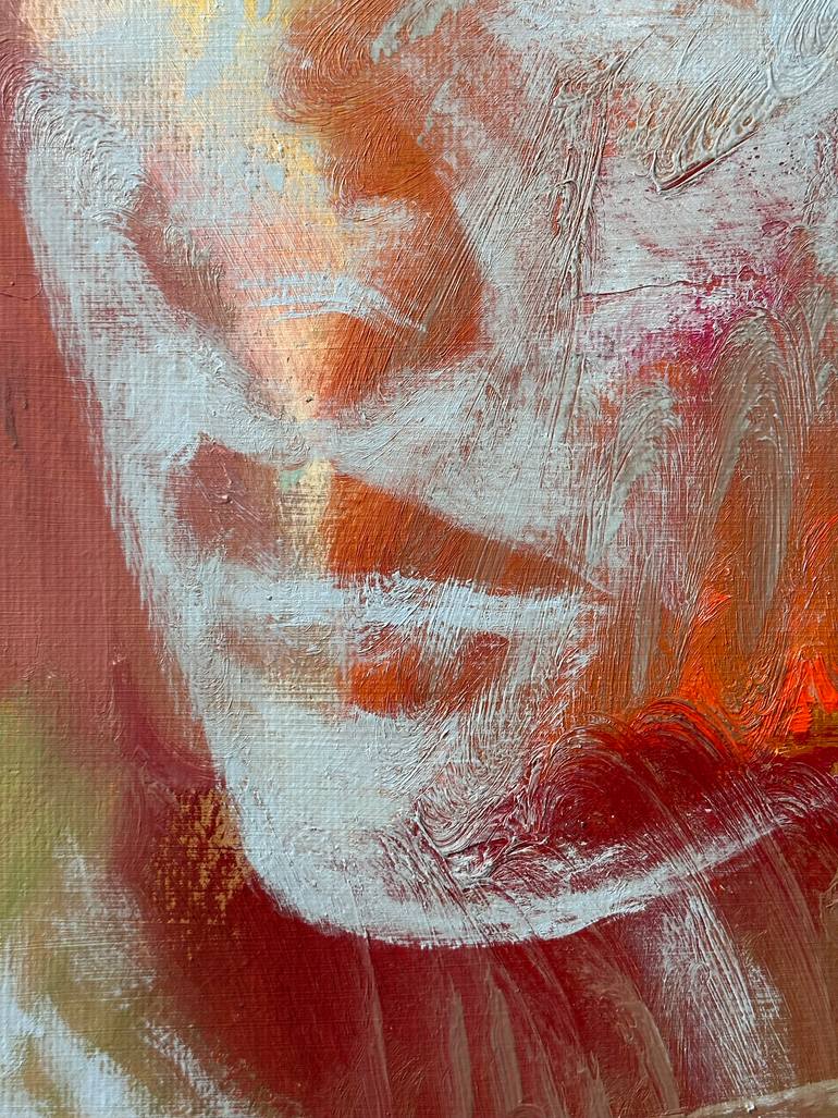 Original Conceptual Women Painting by Janos Huszti