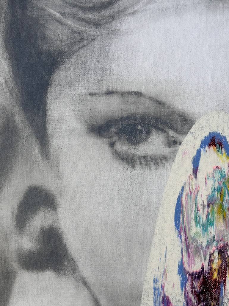 Original Conceptual Women Painting by Janos Huszti