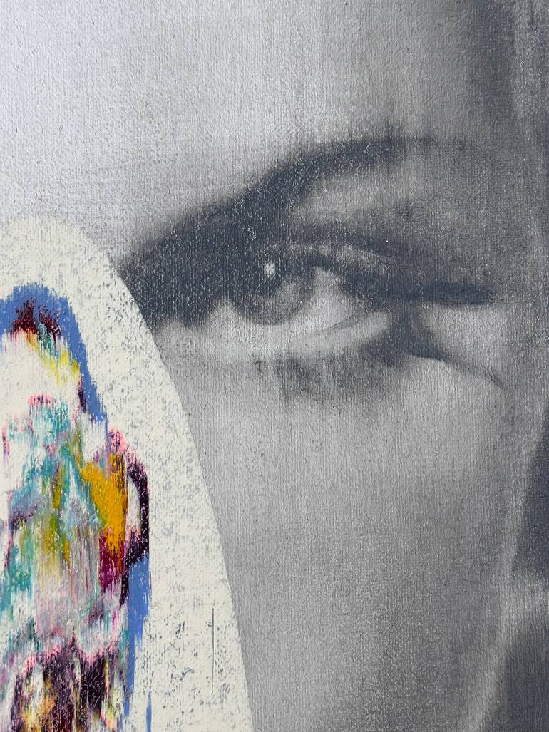 Original Conceptual Women Painting by Janos Huszti