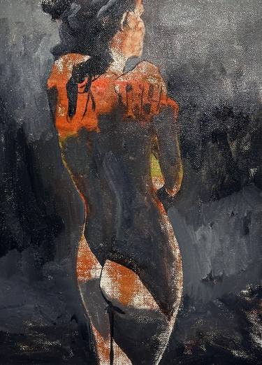 Original Conceptual Women Paintings by János Huszti