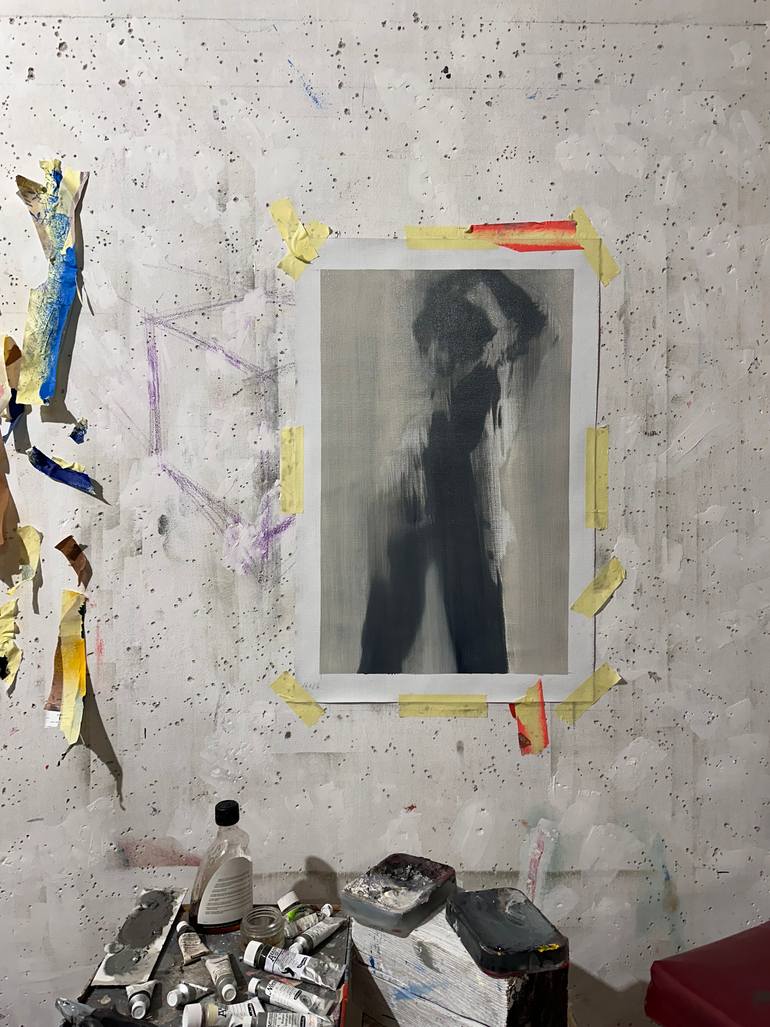Original Figurative Women Painting by Janos Huszti