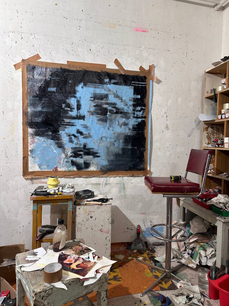 Original Conceptual Women Painting by Janos Huszti