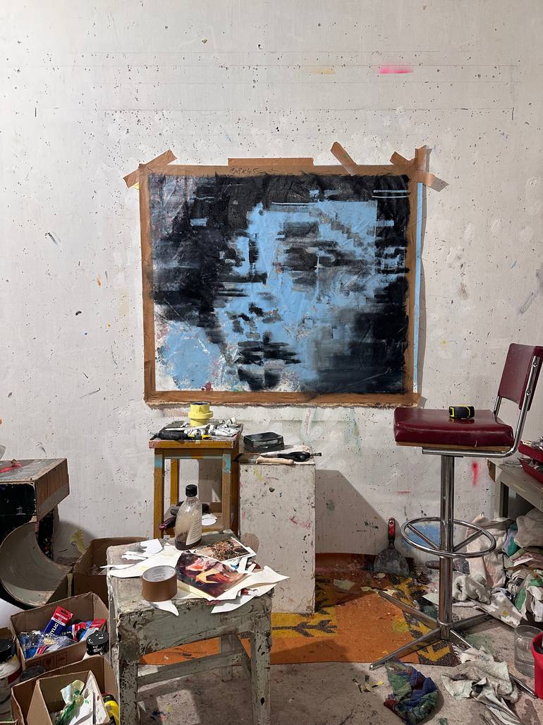 Original Conceptual Women Painting by Janos Huszti