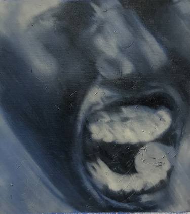Original Conceptual Men Paintings by János Huszti