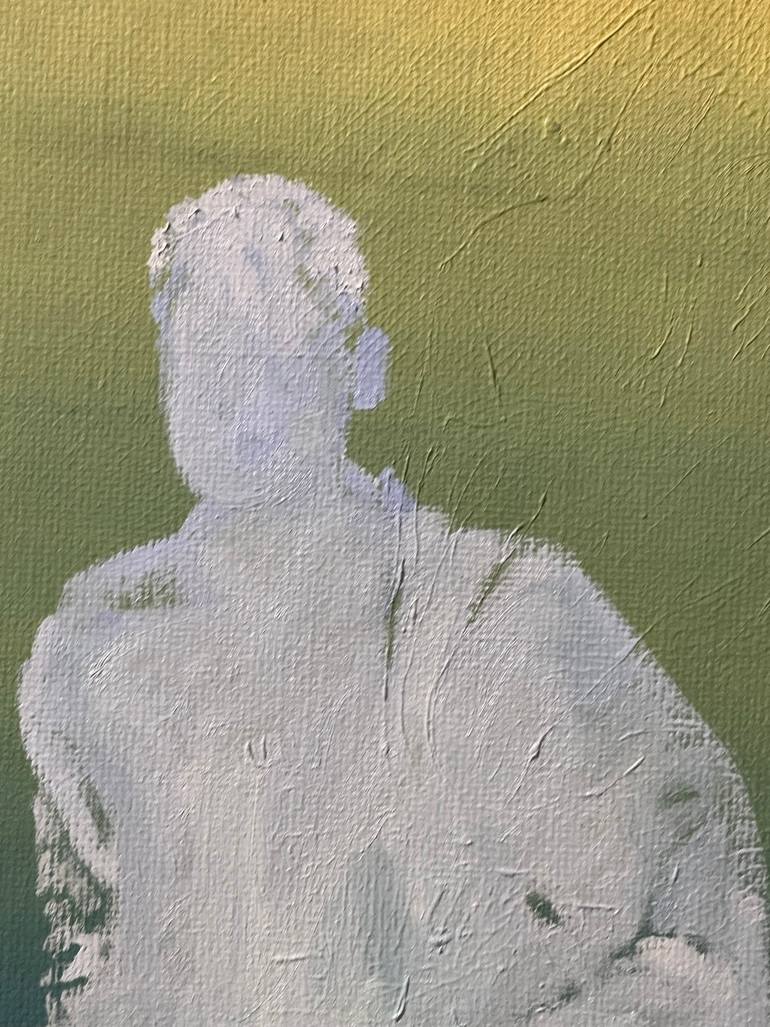 Original Conceptual People Painting by Janos Huszti