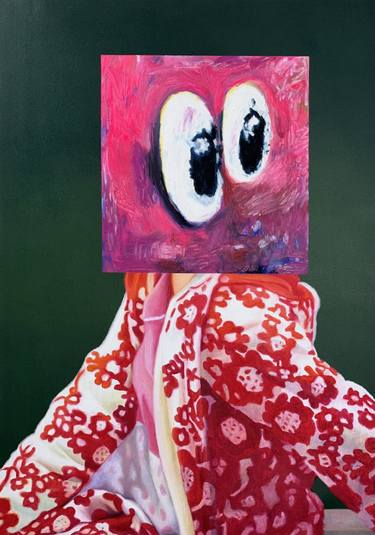 Original Conceptual People Paintings by János Huszti