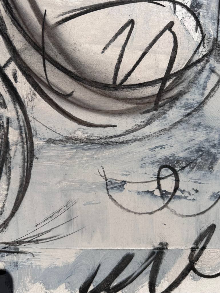 Original Abstract Painting by Janos Huszti