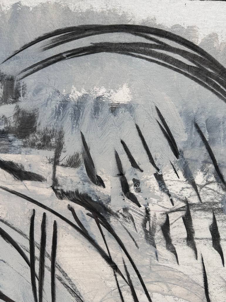 Original Abstract Painting by Janos Huszti