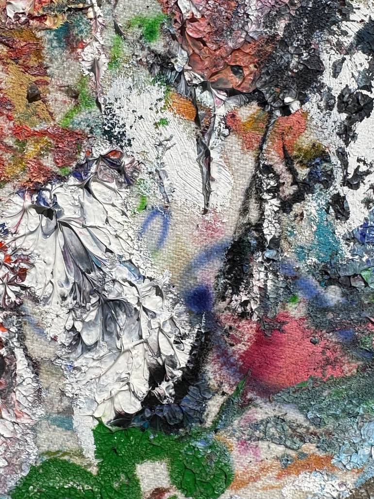 Original Abstract Painting by Janos Huszti