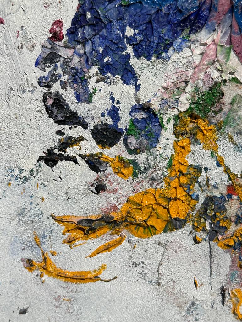 Original Abstract Painting by Janos Huszti