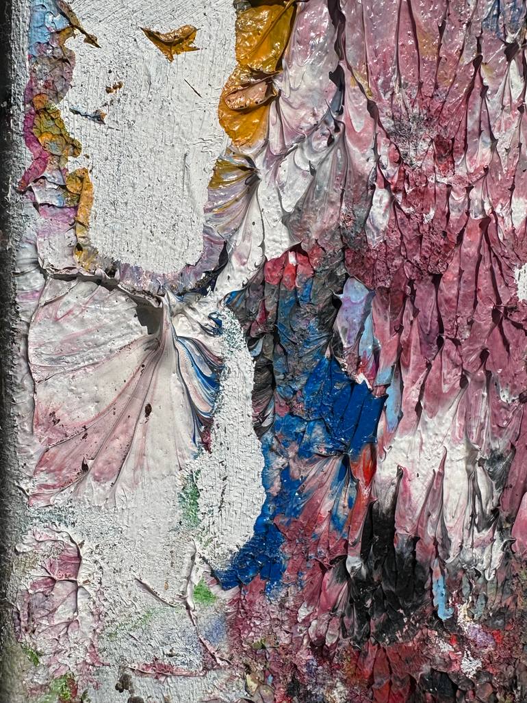 Original Abstract Painting by Janos Huszti