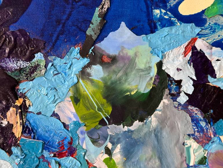 Original Abstract Painting by Janos Huszti