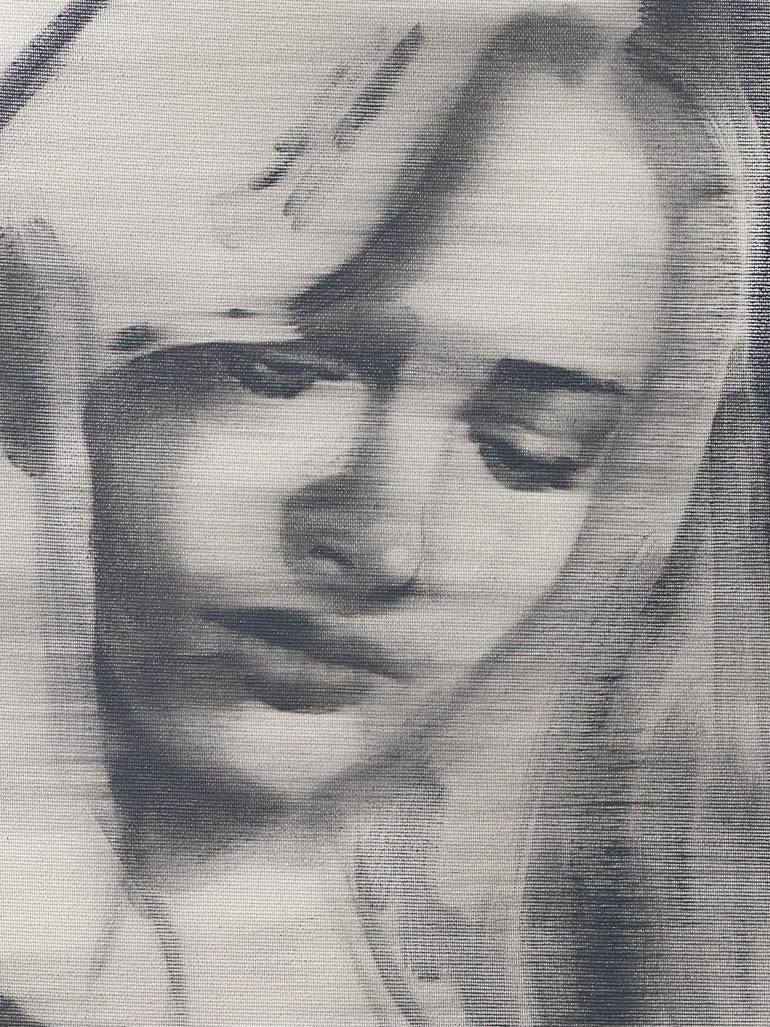 Original Portraiture Women Painting by Janos Huszti