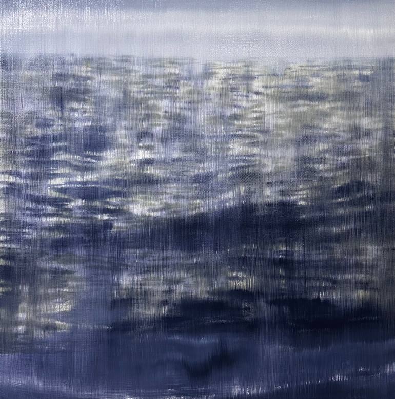 Through The Waves Painting by Janos Huszti | Saatchi Art