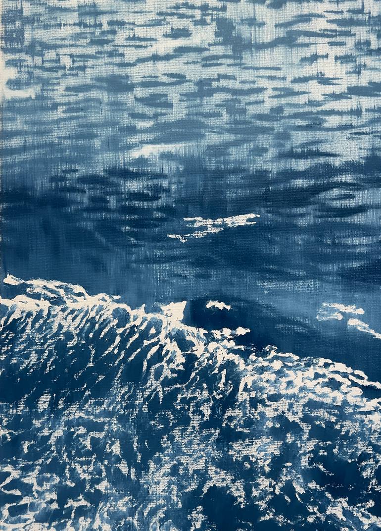 Original Contemporary Ocean Painting by Janos Huszti