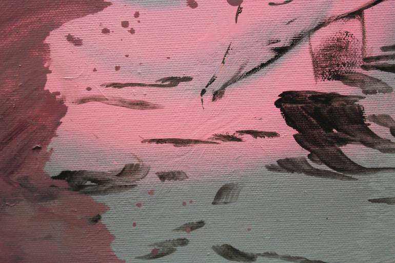 Original Conceptual People Painting by Janos Huszti