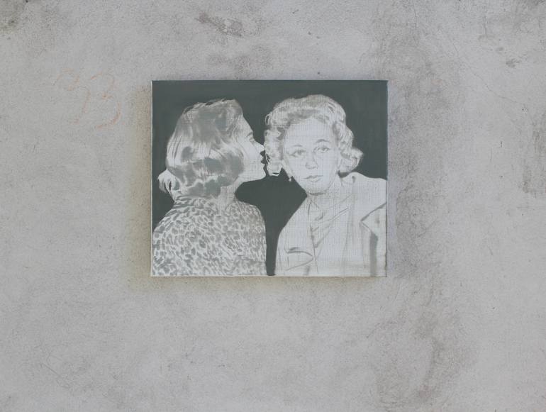 Original Conceptual Women Painting by Janos Huszti