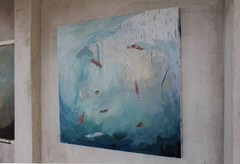 Original Abstract Nature Painting by Janos Huszti