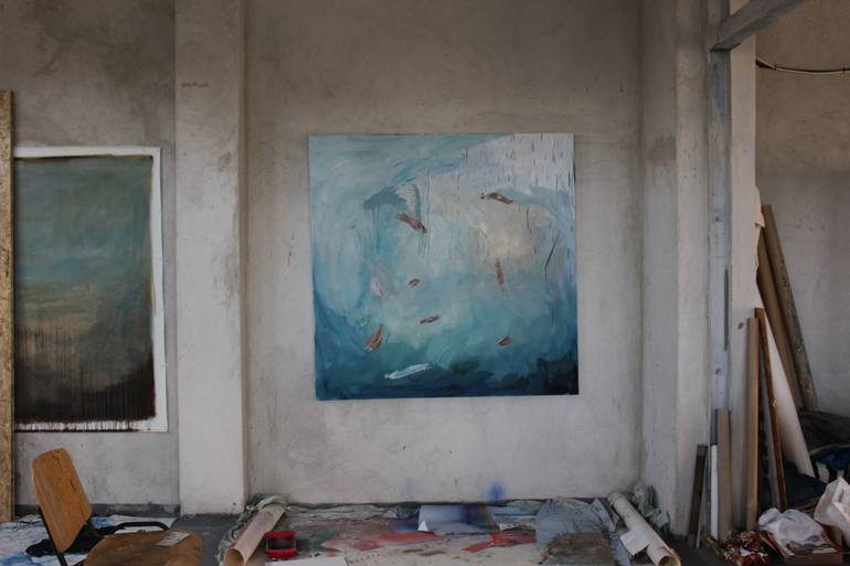 Original Abstract Nature Painting by Janos Huszti