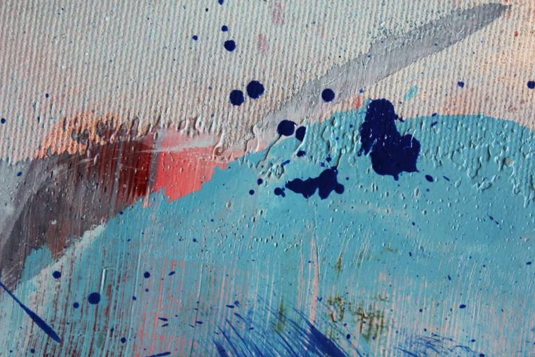 Original Modernism Abstract Painting by Janos Huszti