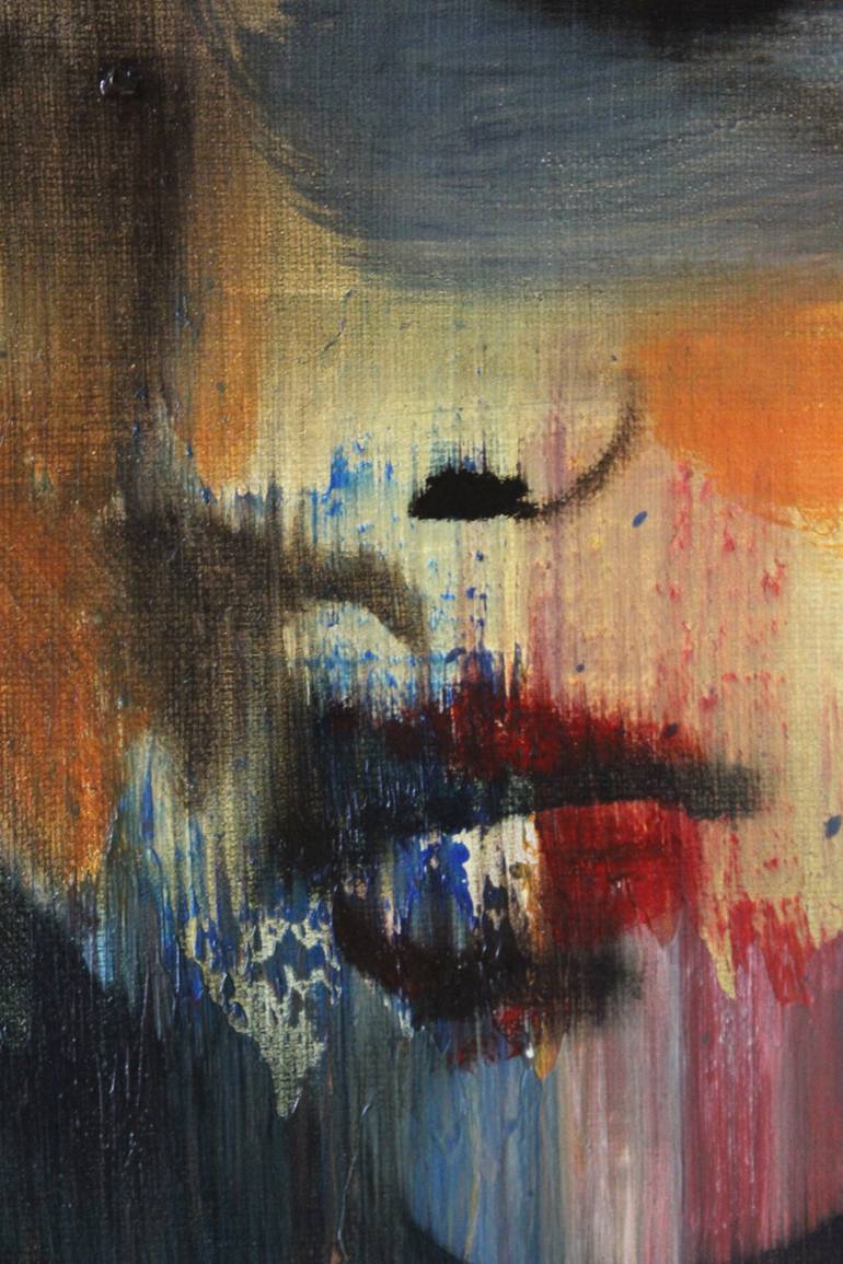Original Conceptual People Painting by Janos Huszti