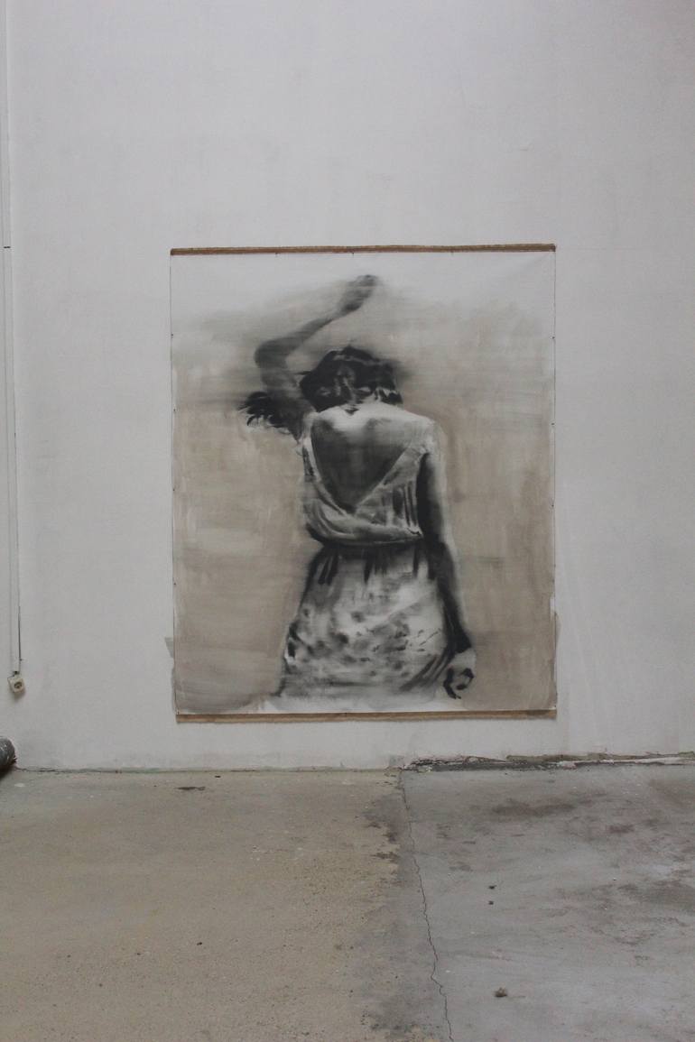 Original Conceptual People Painting by Janos Huszti