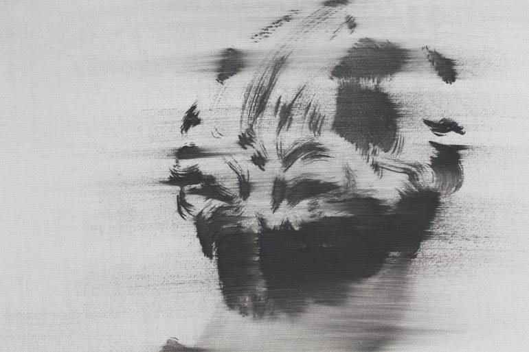 Original Conceptual People Painting by Janos Huszti