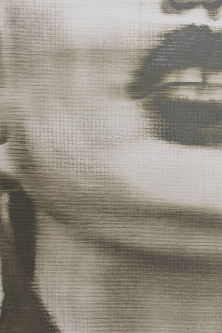 Original Conceptual Portrait Painting by Janos Huszti