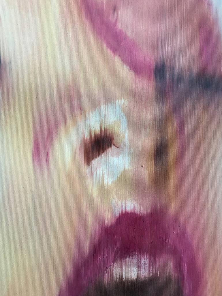 Original Conceptual People Painting by Janos Huszti