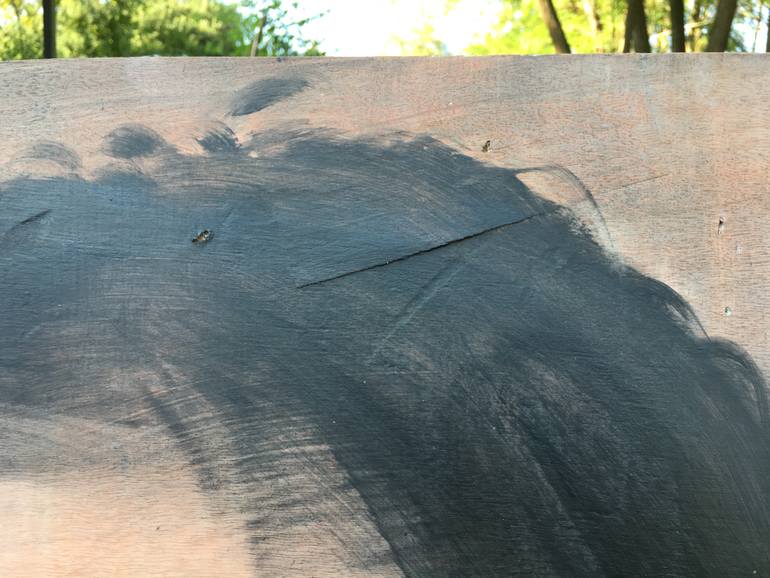 Original Conceptual People Painting by Janos Huszti