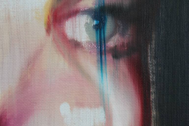Original Conceptual People Painting by Janos Huszti