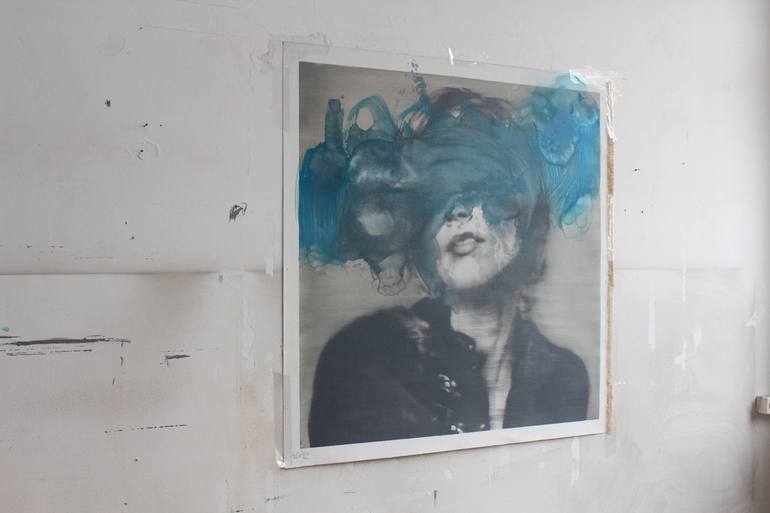 Original Conceptual People Painting by Janos Huszti