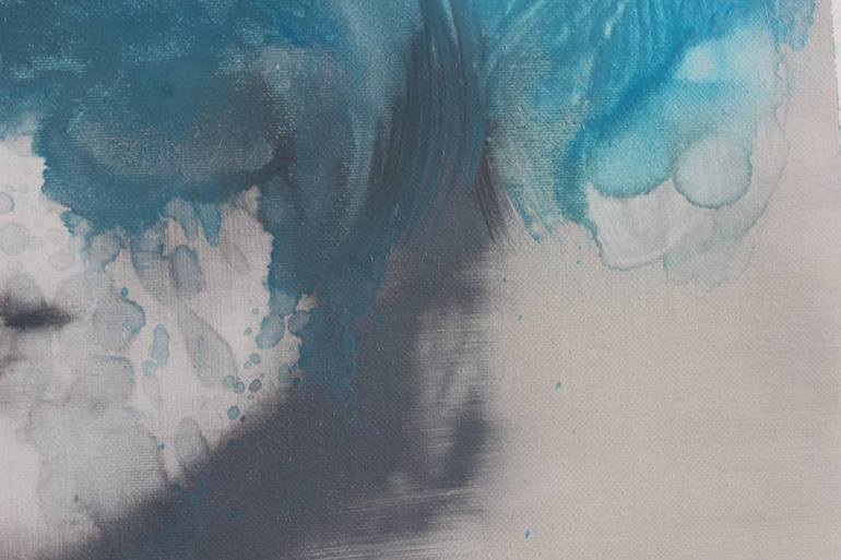 Original Conceptual People Painting by Janos Huszti