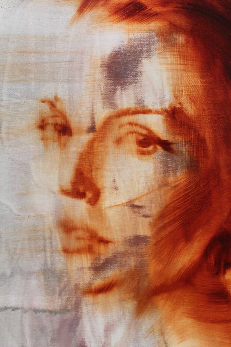 Original Conceptual People Painting by Janos Huszti