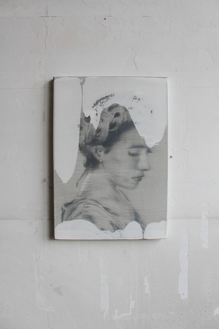 Original Conceptual People Painting by Janos Huszti