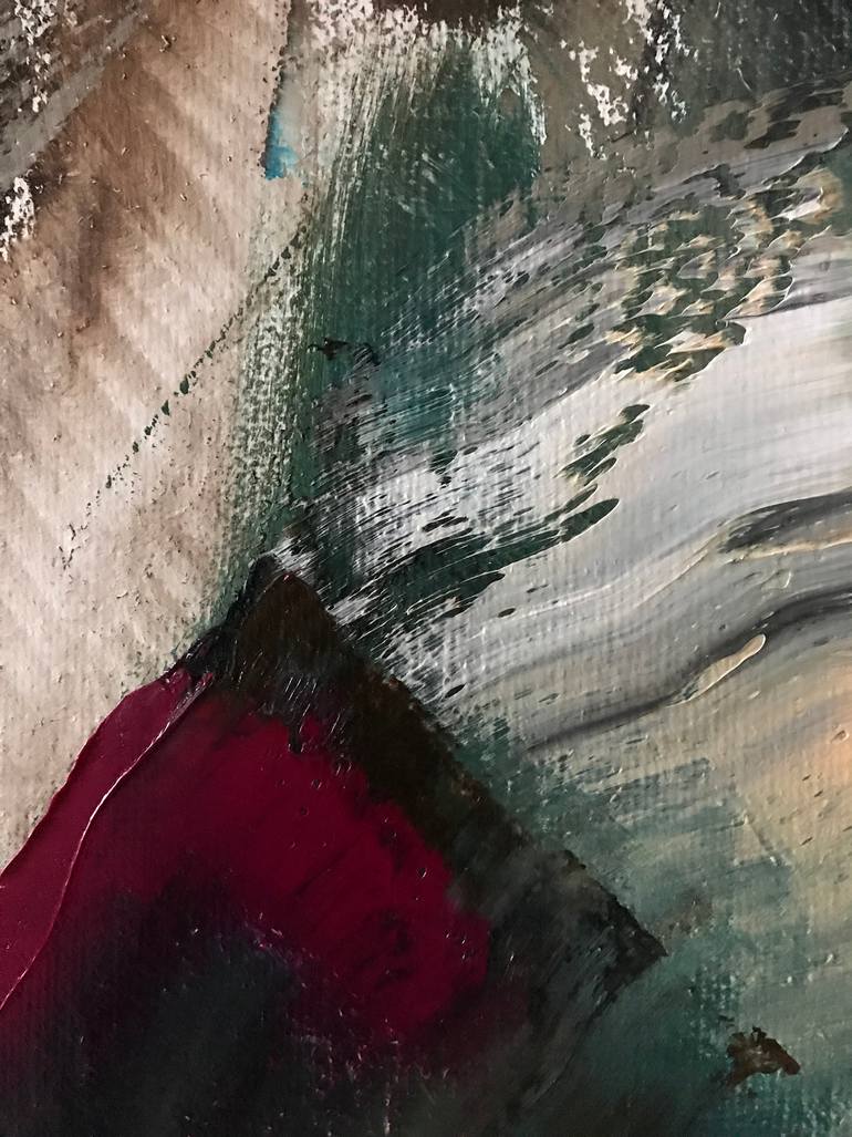 Original Conceptual People Painting by Janos Huszti