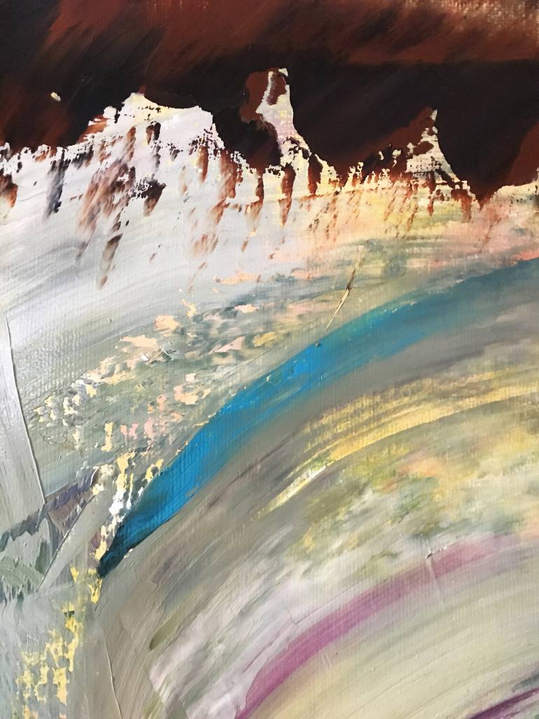 Original Conceptual People Painting by Janos Huszti