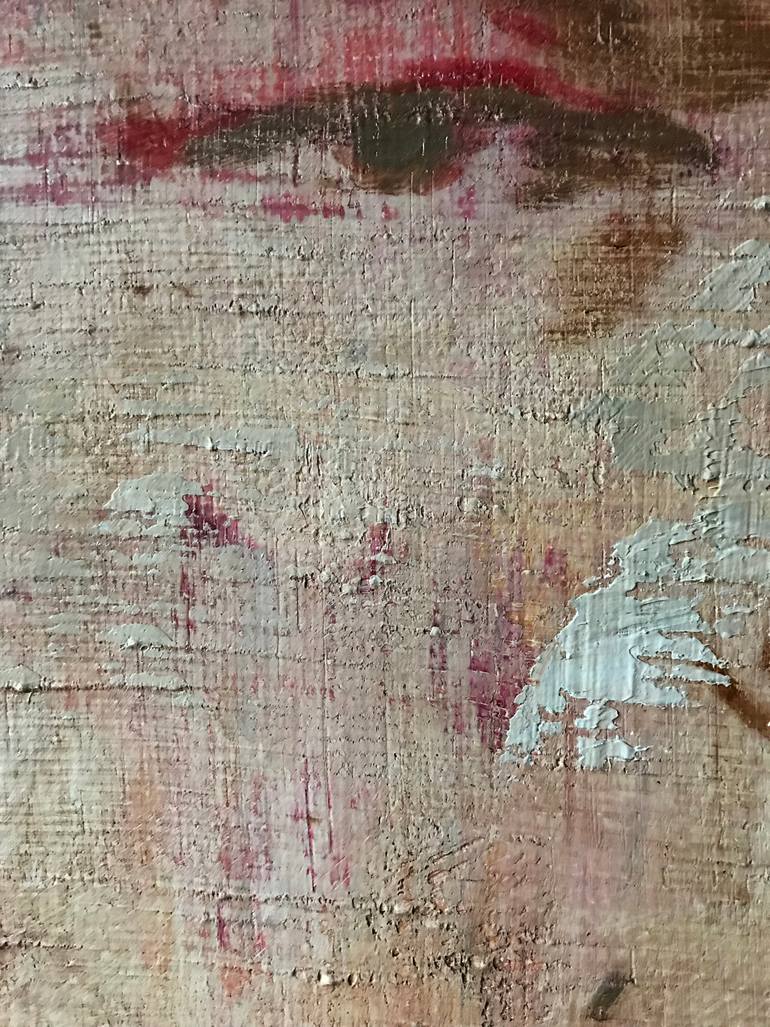 Original Conceptual People Painting by Janos Huszti