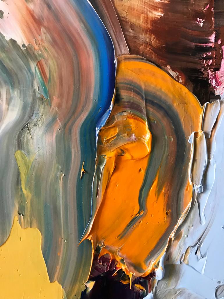Original Conceptual People Painting by Janos Huszti