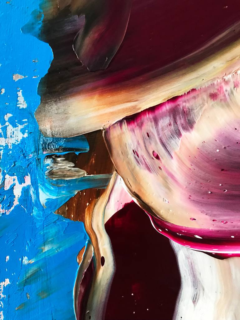 Original Conceptual People Painting by Janos Huszti