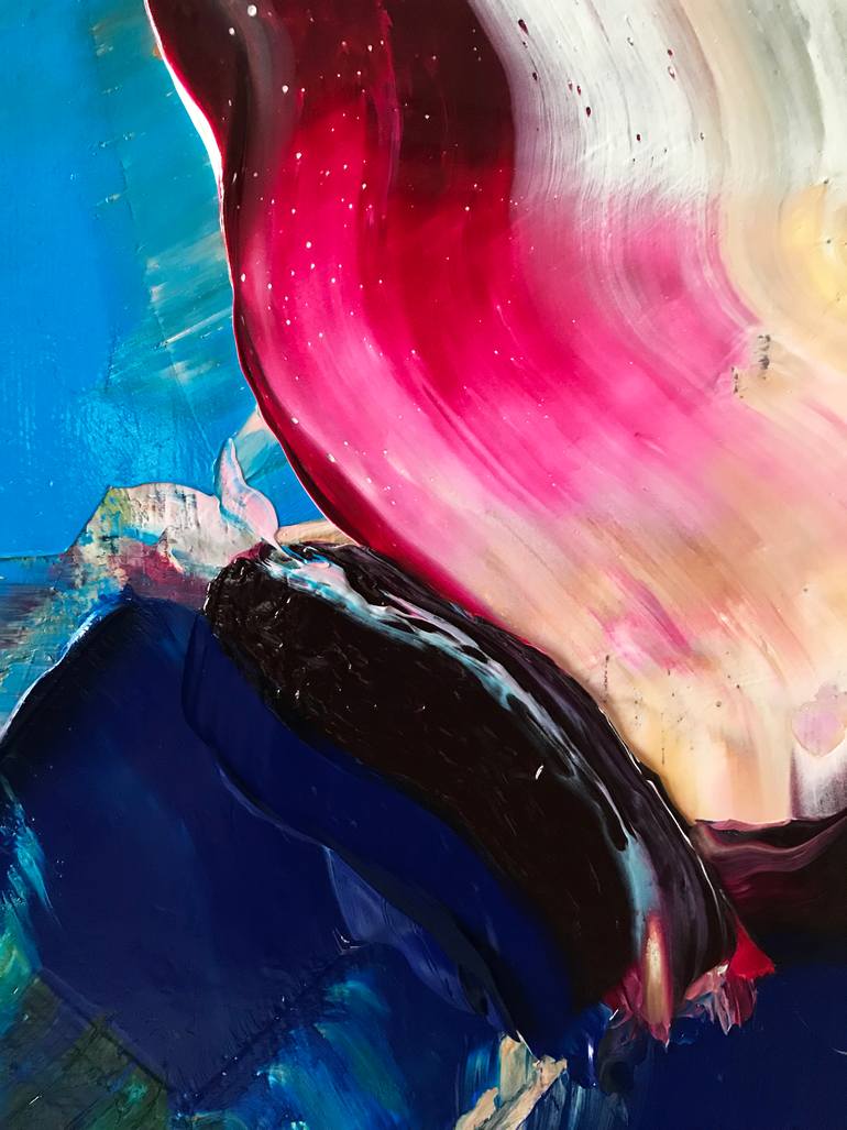 Original Conceptual People Painting by Janos Huszti