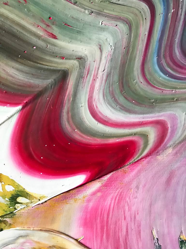 Original Conceptual People Painting by Janos Huszti